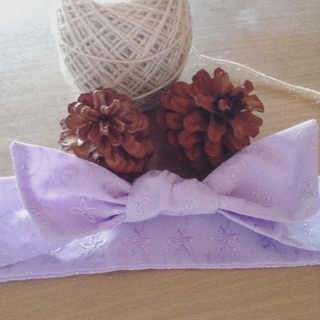 Hairband ลายปักสีม่วง🌸