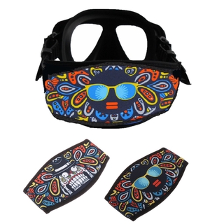✨ Thássia Sport Store✨Neoprene Mask Strap Wrapper Cover Replacement Dive Goggles Hair Wrap Teeth หน้ากากสวมกันลม เก็บผม ใช้ในการขับขี่