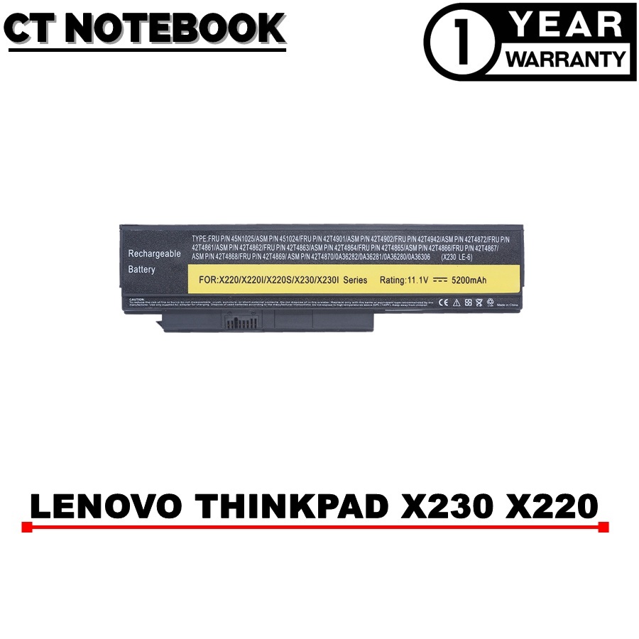 battery-lenovo-thinkpad-x230-x220-x220i-x220s-x230i-แบตเตอรี่โน๊ตบุ๊ค-lenovo-ประกัน-1-ปี-พร้อมส่ง