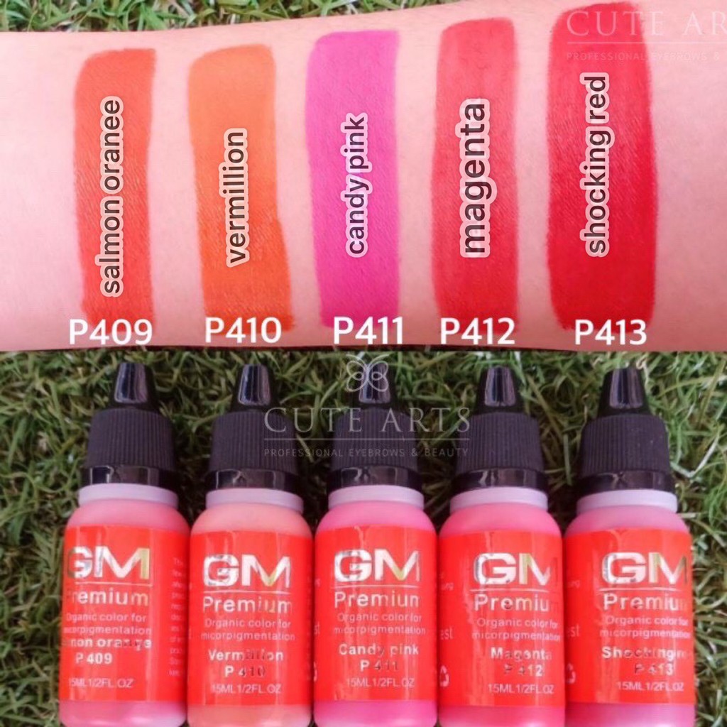 เซ็ตสีสักปาก-gm-บรรจุ13ขวด-สีมี13เฉด-ปากชมพู-แก้ปากคล้ำ-ของแท้-สีสักปากgm