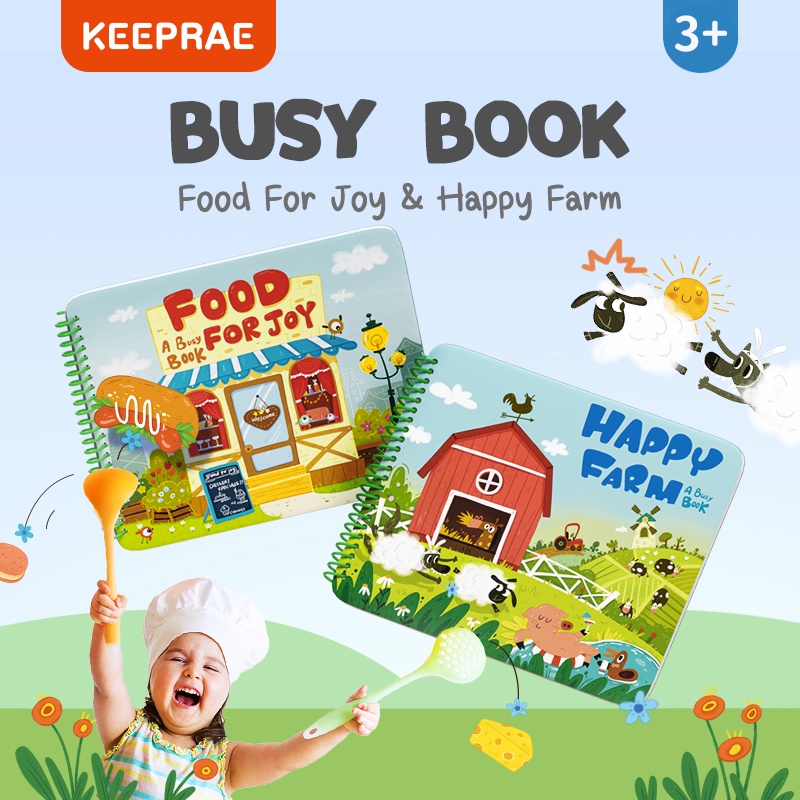 keeprae-busy-book-quiet-book-หนังสือกิจกรรมเพิ่มทักษะการเรียนรู้สำหรับลูกน้อย-ของเล่นเสริมพัฒนาการ-ของเล่นเด็ก