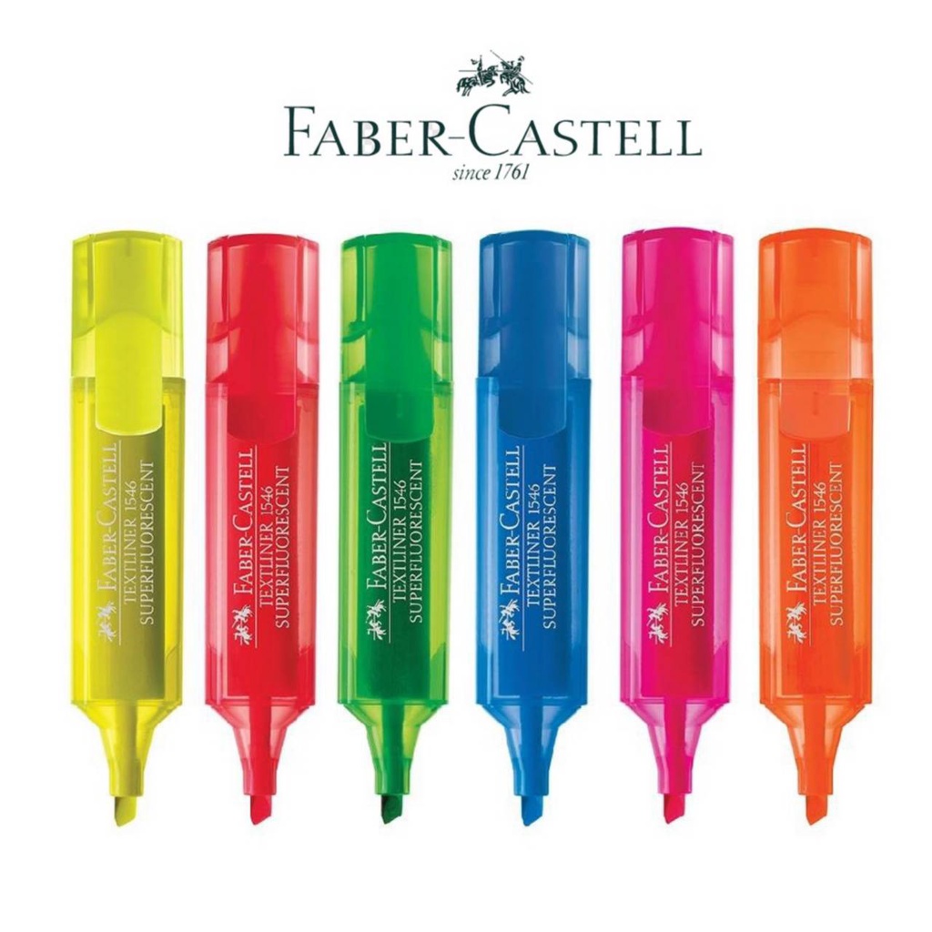ปากกาไฮไลท์-ปากกาเน้นข้อความ-เฟเบอร์-คาสเทลล์-faber-castell-ปากกาสีเน้นข้อความ-สีสด-1ด้าม-สินค้าพร้อมส่ง