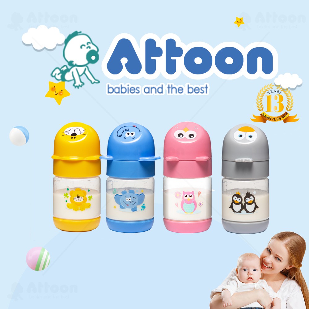 ขวดนมเด็ก-attoon-center-ขวดนมเด็ก-ขวดนมทารก-ฝาทรงการ์ตูน-ขนาด3oz