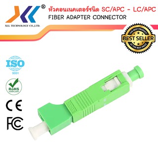 หัวแปลงไฟเบอร์ออฟติก Single Mode Hybrid Fiber Optic Adapter SC/APC-LC/APC