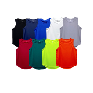 โปรโมชั่น : เสื้อกีฬา แขนกุด ผ้าโพลีเอสเตอร์ ดูดเหงื่อ แห้งไว ดีไซน์สวย ทรงเปะ Tank Top