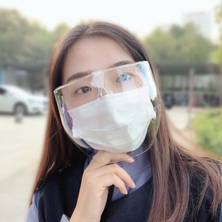 แว่นตา หน้ากากใส หน้ากากเซฟตี้ face shield glasses หน้ากากพร้องส่งไทย