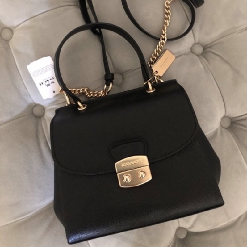 AVARY CROSSBODY COACH F37830 BLACK LIGHT GOLD