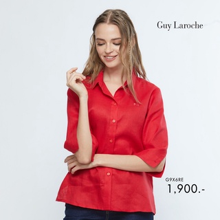 Guy Laroche เสื้อผู้หญิง เสื้อเชิ้ตผู้﻿หญิง linin shirt (G9X6RE)