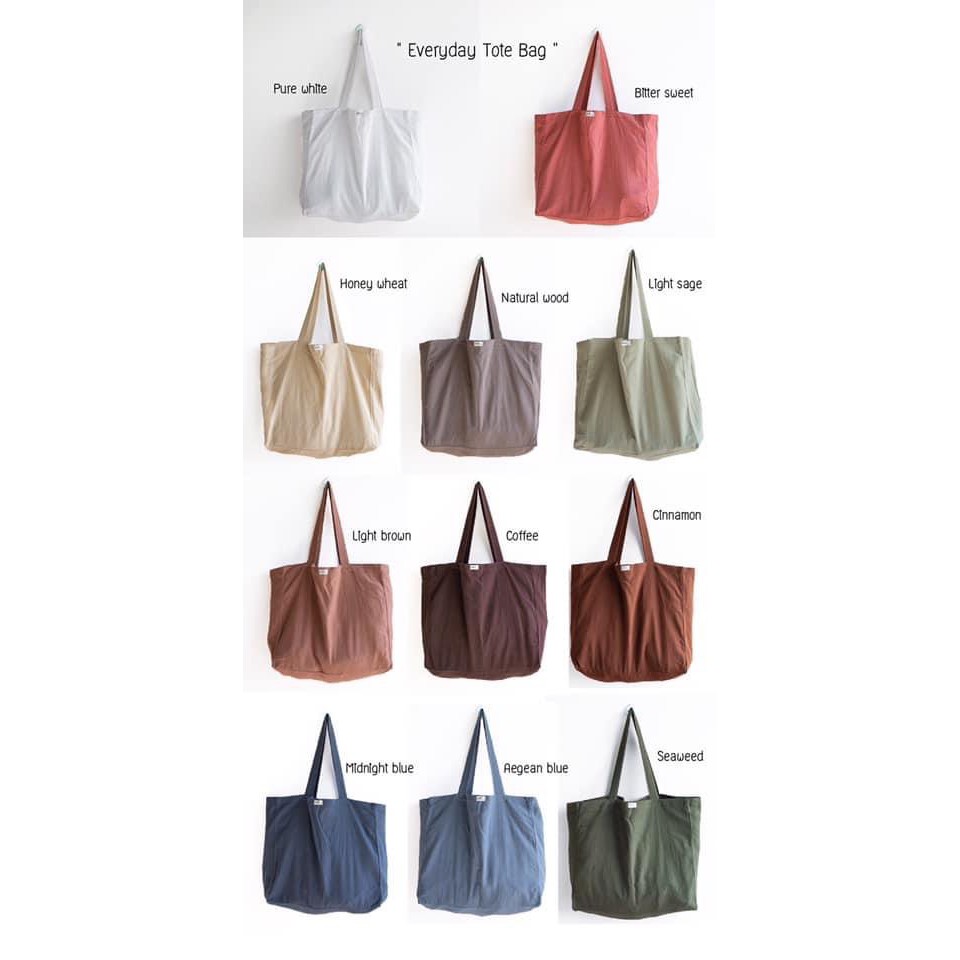 everyday-tote-bag-กระเป๋าผ้าเเฟชั่นสวยๆ-น่ารักๆ-มีให้เลือกมากกว่า-10-สี