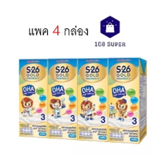 เอส 26 โกลด์ โปรเกรส นมยูเอชที สูตร3 รสจืด 180 มล. แพ็ค 4