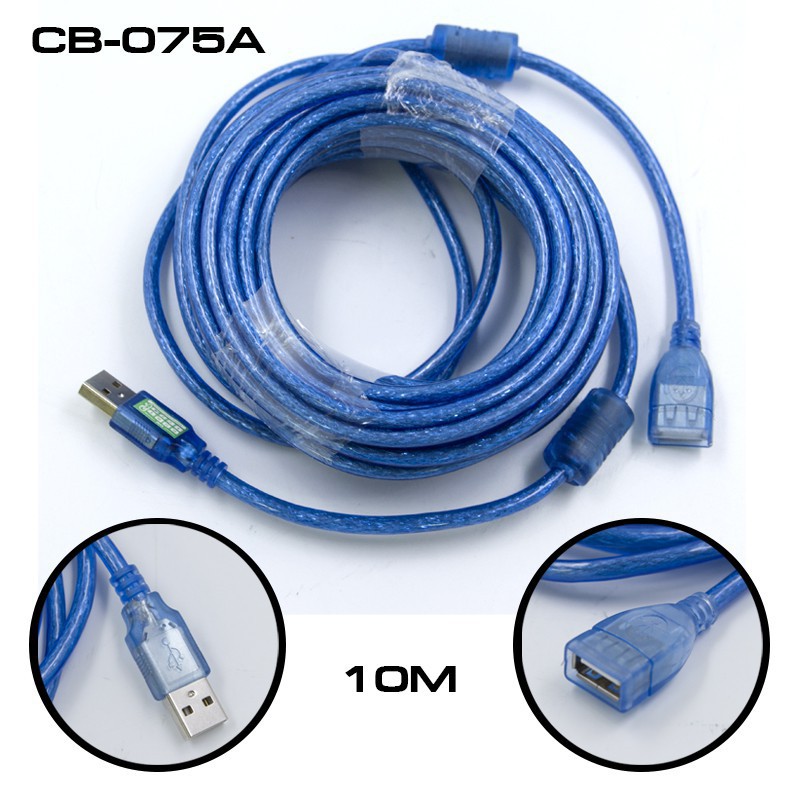 usb-cable-10m-v2-0-m-fสายต่อยาว10เมตร-สีฟ้า