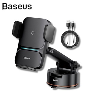 ็ฺBaseus แท่นวางโทรศัพท์ Car mount holder wireless charger 15W แท่นชาร์จไร้สาย ที่ยึดโทรศัพท์ ที่วางมือถือในรถ