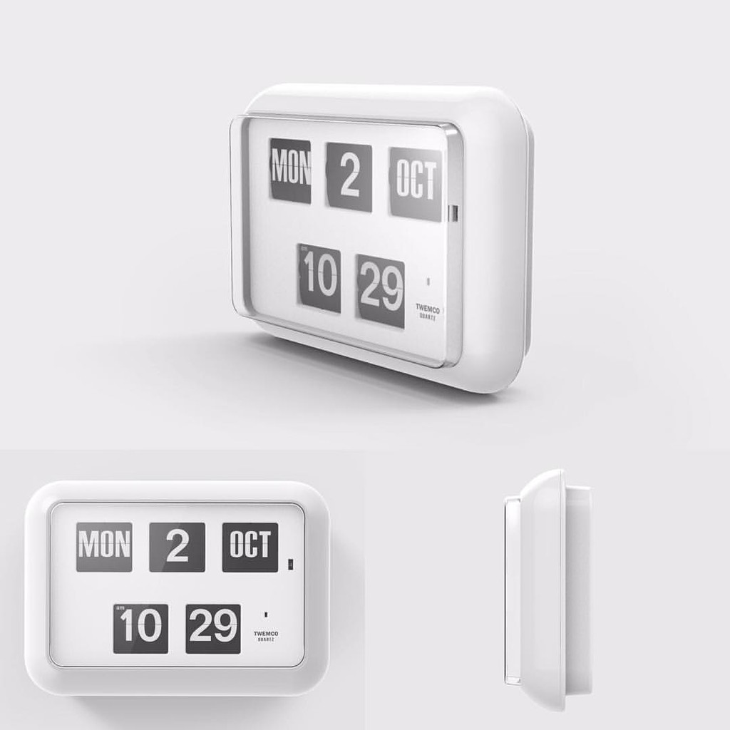 นาฬิกา Twemco Flip Calendar Clock QD35 (สินค้าอยู่ในประเทศไม่ต้องรอ