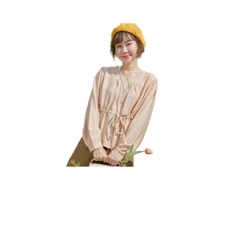 ️ลด50.-โค้ดWRYKEFnature.bkk- TPN1128 เสื้อคอเหลี่ยมรูดเอววิเดีย vidia top