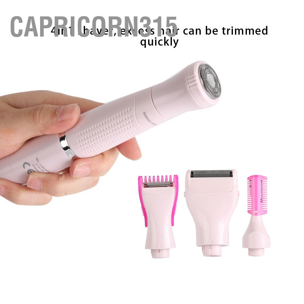 capricorn315-4in1-เครื่องโกนหนวดไฟฟ้า-แบบชาร์จ-usb-สําหรับผู้หญิง