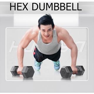 ภาพขนาดย่อของภาพหน้าปกสินค้าHex Dumbbell ดัมเบลล์ยาง 5KG/17.5KGใหม่ ดัมเบลหัวยางแบบหกเหลี่ยม ชั้นประถมศึกษาปีที่ใช้ในครัวเรือนยางหกเหล จากร้าน waomenn_ บน Shopee