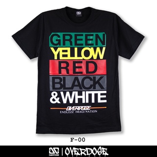 Overdose T-shirt เสื้อยืดคอกลม สีดำ รหัส F-00(โอเวอโดส)