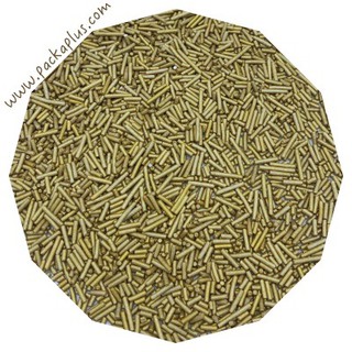 น้ำตาลตกแต่ง Sugar Sprinkles สีทอง Sprinkle ตกแต่งหน้าเค้ก คัพเค้ก ขนมเบเกอรี่ Sugar Jimmies Classic Gold 40-80g