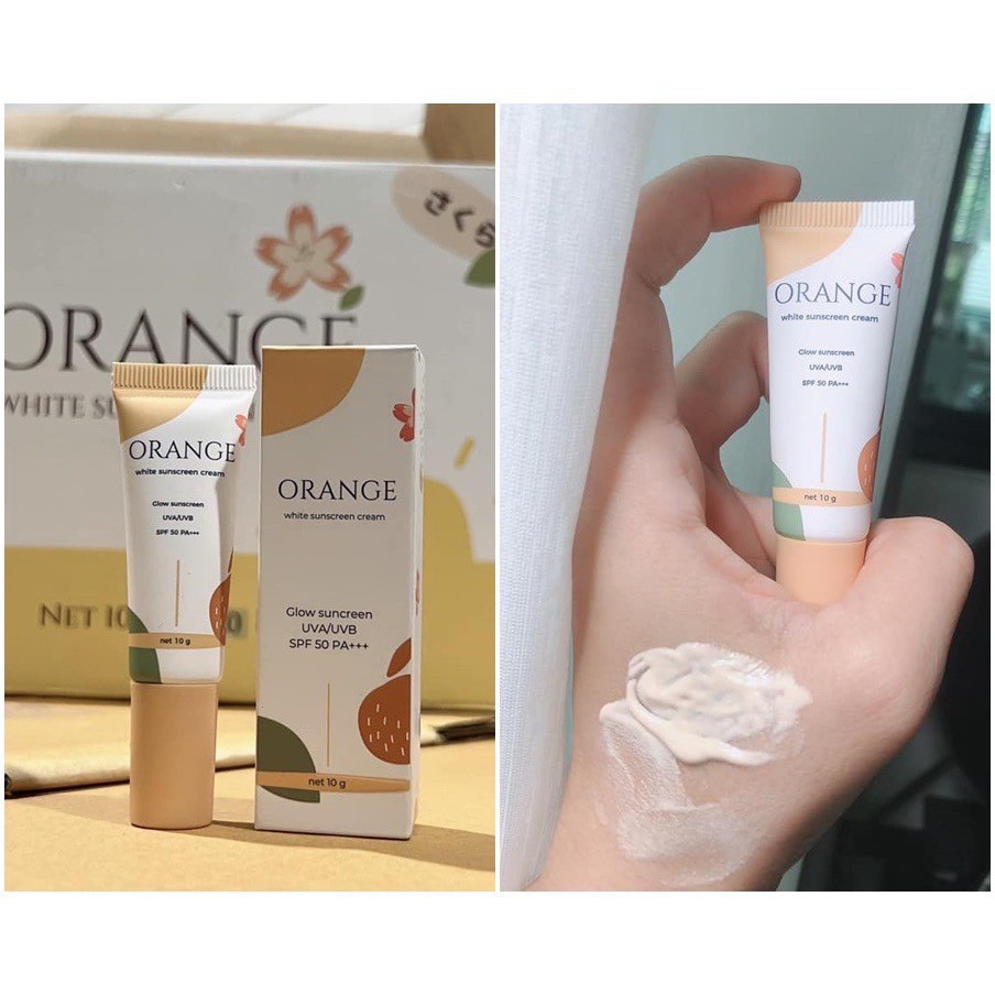 โฉมใหมล่าสุด-กันแดดส้ม-orange-white-sunblock-screen