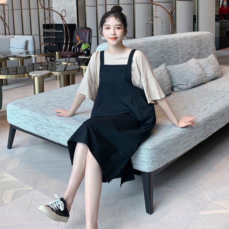 เดรสพลัสไซส์-สะดวกสบาย-หลวม-ใหม่-ชุดคลุมท้องใส่ทำงาน