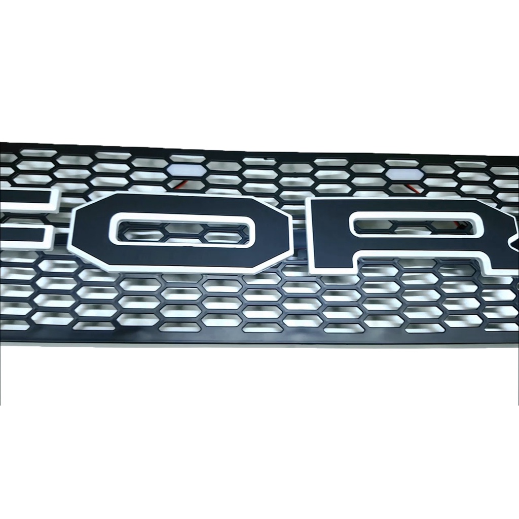 กระจังหน้า-ตะแกรงกระจังหน้า-กระจังหน้ารถยนต์-มีไฟ-ford-ranger-2015-2017-โลโก้สองสี-v-3-แบรนด์-rich