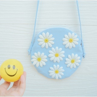 กระเป๋าดอก Daisy 01 สีฟ้า