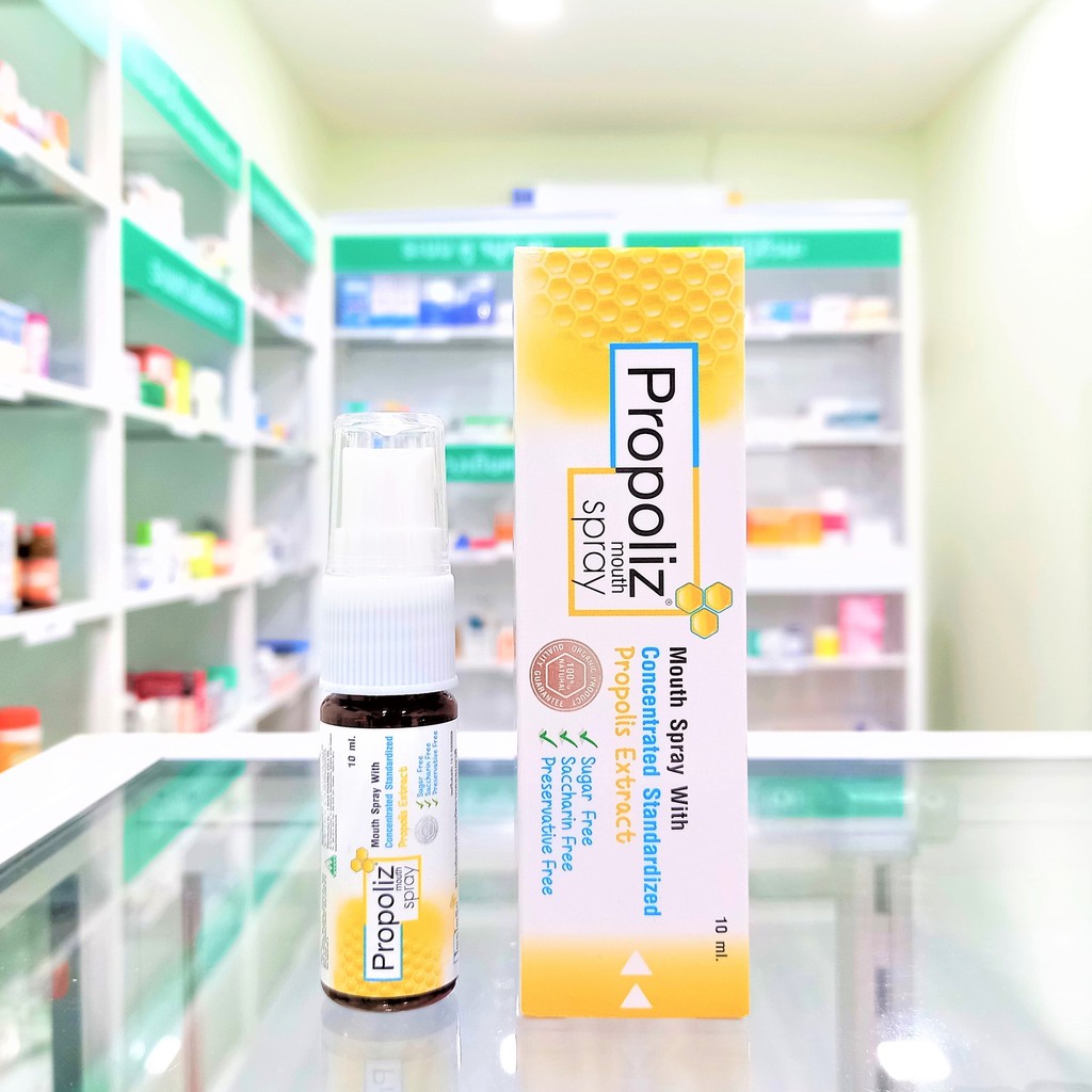 Propoliz mouth spray โพรโพลิซ สเปรย์พ่นคอ 10 ml | Shopee Thailand