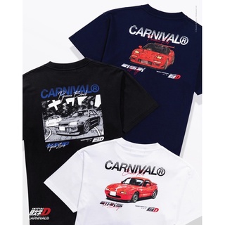 เสื้อยืดผ้าฝ้ายพิมพ์ลายเสื้อยืดที่คุณต้องการCARNIVAL x Initial D “First stage” Collectionขนาดเต็มS-5XL