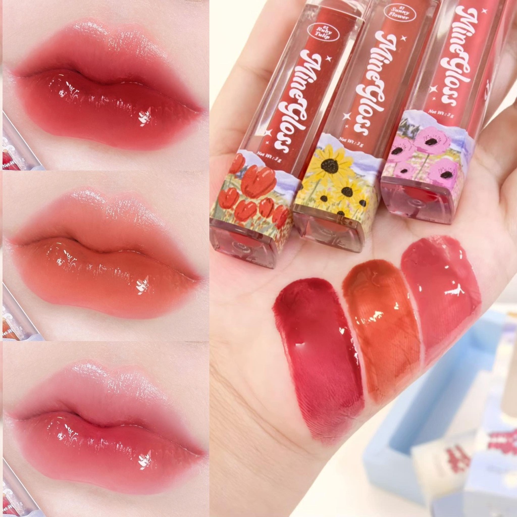 ภาพสินค้า(พร้อมส่ง)MINE GLOSS ทินต์กลอสเม็ดแน่น ฉ่ำวาว จากร้าน g.vana_thailand บน Shopee ภาพที่ 1