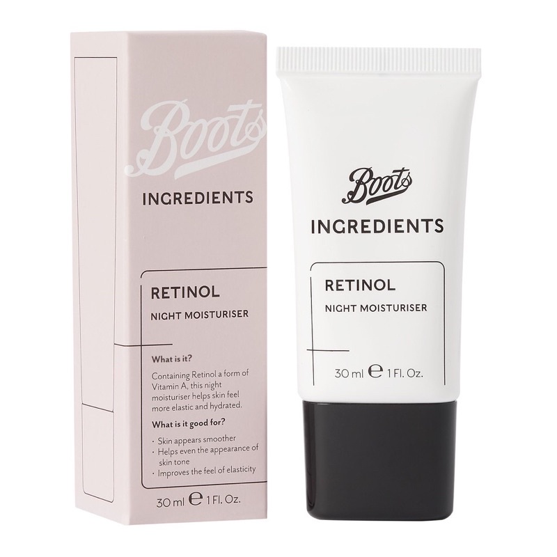 Boots Ingredient Retinol serum เพิ่มความยืดหยุ่นผิว (Retinol/Vitamin C/Salicylic acid) Shopee