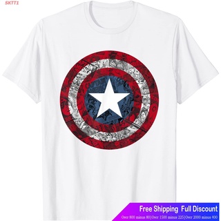 SKTT1 Marvelเสื้อยืดกีฬา Marvel Captain America Avengers Shield Comic C1 T-Shirt Marvel Short sleeve T-shirts