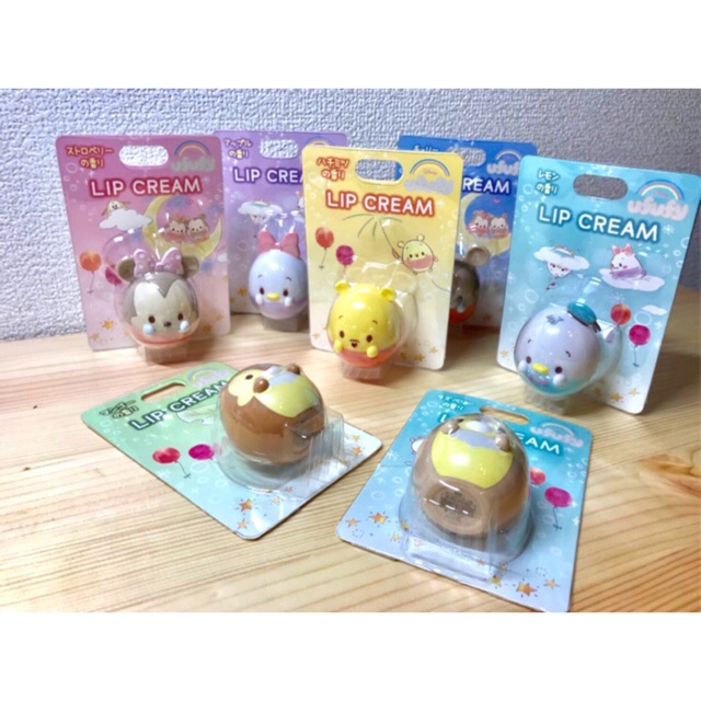 ของแท้-จากดิสนีย์โตเกียว-ญี่ปุ่น-lip-ลิปมัน-ลิปครีมทรงไข่-tsum-tsum-มีทั้งหมด-7-ลาย