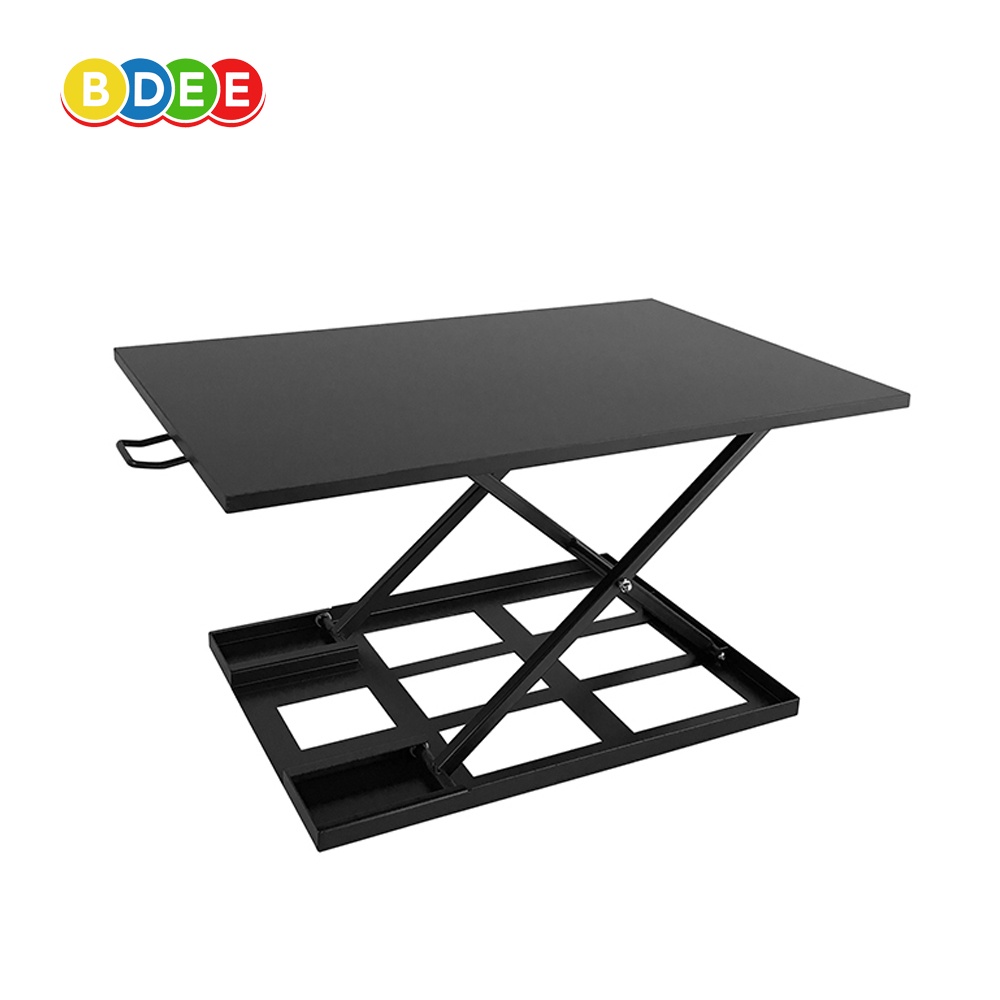 bdee-โต๊ะเสริมวางคอมพิวเตอร์-ปรับระดับนั่ง-ยืนได้-รุ่น-mf-16-ระบบโช๊ค-gas-spring