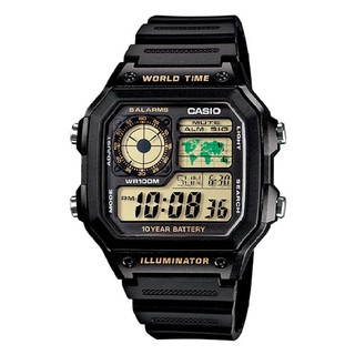 ภาพหน้าปกสินค้าCasio Standard นาฬิกาข้อมือผู้ชาย สีดำ สายเรซิน รุ่น AE-1200WH-1BVDF ซึ่งคุณอาจชอบราคาและรีวิวของสินค้านี้
