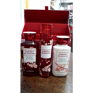 Bath & Body Works Gift Box Set Japanese Cherry Blossom 3items ของแท้