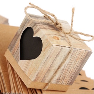 กล่องหัวใจวันวาเลนไทน์ 💕กล่องใส่ขนม กล่องใส่คุ้กกี้  (20 กล่อง)
