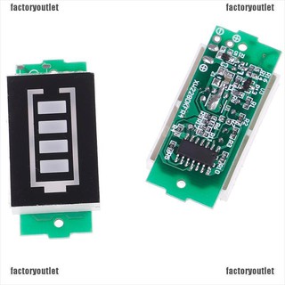 [factoryoutlet] โมดูลแสดงสถานะความจุแบตเตอรี่ลิเธียม 1S 2S 3S 4S 6S