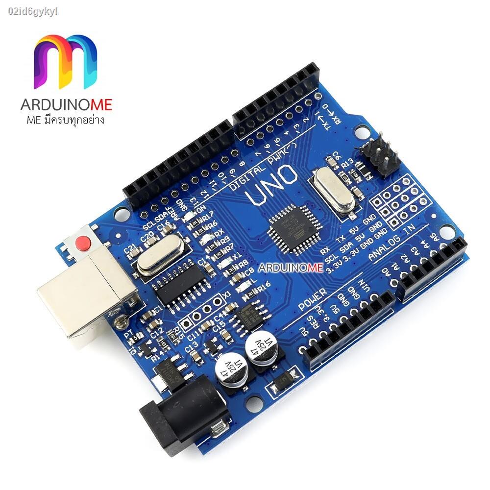 บอร์ด-uno-r3-คุณภาพอันดับ-1-สำหรับทดลอง-arduino-พร้อมสาย-usb-มีเก็บเงินปลายทาง-ของในไทยพร้อมส่งทันที