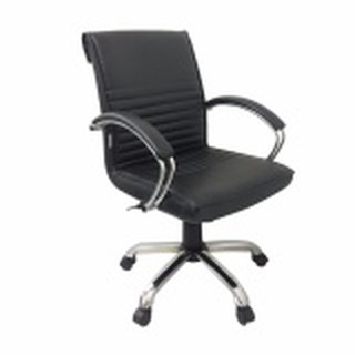 NDL เก้าอี้สำนักงาน มีสวิงปรับโยก ปรับระดับได้ รุ่น CO006S-B (สีเบาะดำ/ขาชุป)