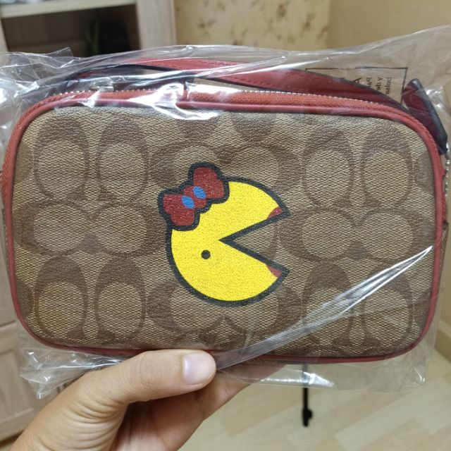 New coach pacman double zip crossbody bag | Shopee Thailand