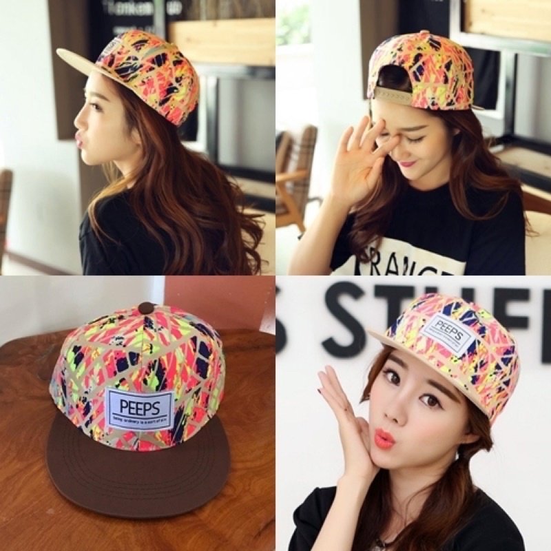 cap-peeps-หมวกเบสบอล-hat-มีหลายสี-ราคาถูก-พร้อมส่ง