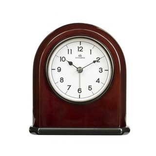 นาฬิกา นาฬิกาปลุกไม้ DOGENI TEW004DB 5X6 นิ้ว สีน้ำตาลเข้ม ของตกแต่งบ้าน เฟอร์นิเจอร์ ของแต่งบ้าน ALARM CLOCK 5X6 Inches
