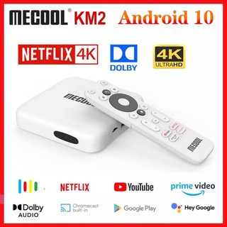 ภาพขนาดย่อของสินค้า(ประกัน1ปี) Mecool KM2 รองรับ Netflix4K DISNEYPLUS Amlogic S905X2 2GB DDR4 USB3.0 Wifi 5G Android10 (มีใบอนุญาติ)