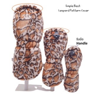 [WICO&Golf] Leopard Pattern Fashion Golf Club Cover/เรียบง่ายดีที่สุด Golf Club Cover Driver Fairway Wood Hybrid