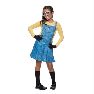 ชุดแฟนซี คอสตูม Girls Female Minion Halloween Costume .