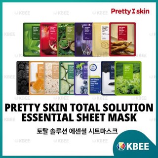 Pretty Skin Total Solution Essential Sheet Mask ซื้อ 10 แถม 1 ทักแชทเลือกลายแถมได้เลยจ้า #prettyskin #sheetmask