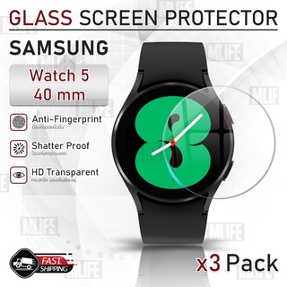 MLIFE - ฟิล์มกระจก Samsung Galaxy Watch 5 40mm ฟิล์มกันรอย กระจกนิรภัย กระจก เต็มจอ เคส Premium 2.5D Tempered Glass