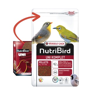 NutriBird Uni อาหารเม็ดสำเร็จรูปสูตรสำหรับนกกรงหัวจุกโดยเฉพาะ