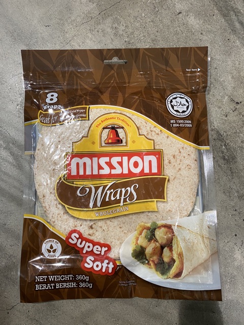 ภาพหน้าปกสินค้าMission Wraps Wholegrain 8 wrap แรพส์ โฮลเกรน ขนาด 360 กรัม ใหม่มีแบบ มินิ 8 แผ่น 300 กรัม จากร้าน darunwan.nan บน Shopee