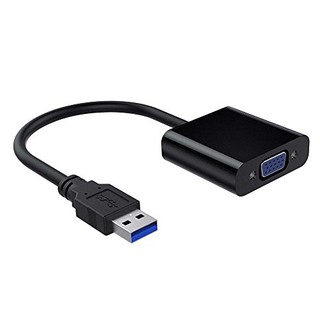 หัวแปลง ตัวแปลง USB3.0 เป็น VGA USB3.0 to VGA Video Display External Cable Adapter for PC Laptop Windows 10/ 8.1/ 8/ 7